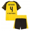 Koszulka piłkarska Borussia Dortmund Nico Schlotterbeck #4 Strój Domowy dla dzieci 2025-26 tanio Krótki Rękaw (+ Krótkie spodenki) Koszulka piłkarska Borussia Dortmund Nico Schlotterbeck #4 Strój Domowy dla dzieci 2025-26 tanio Krótki Rękaw (+ Krótkie spodenki)